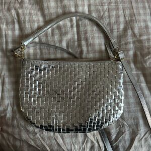 Clare V Petit Moyen Silver Specchio